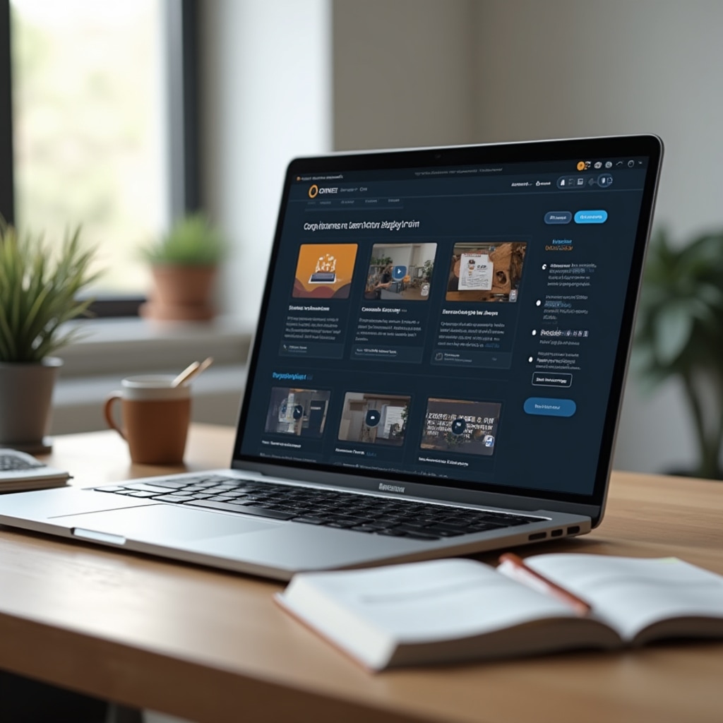 Schermata della piattaforma di formazione online di Zenavdra Hub su laptop